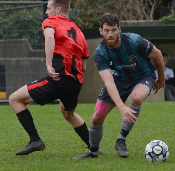 Aaron Hallam - returned from injury to bag two goals for Tish who stunned Narberth in the Senior Cup